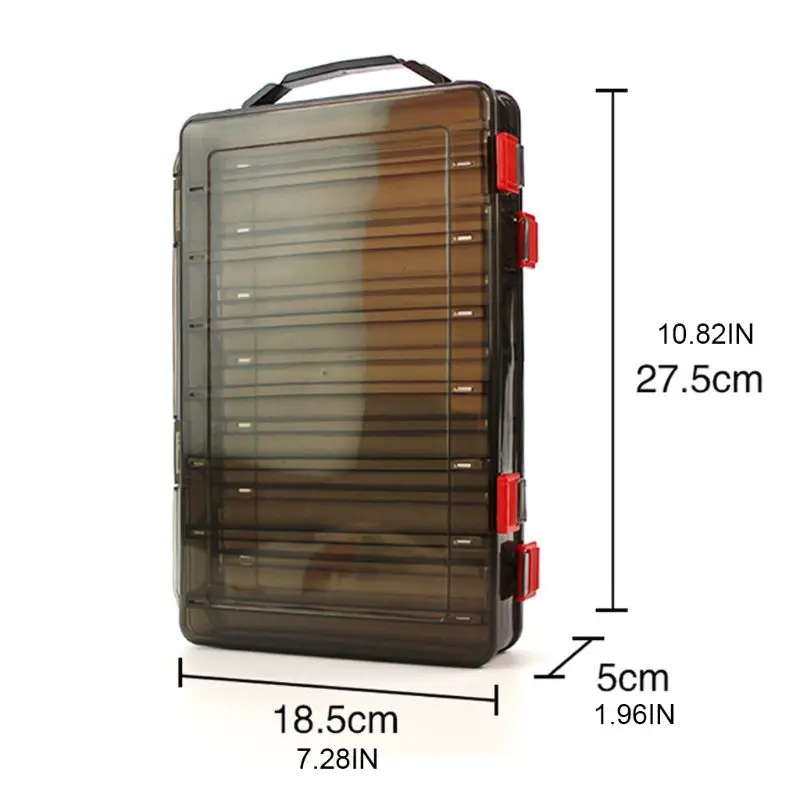 

Fish Hook Bait Double-side Lure Box Fishing Tackle Storage Container Case