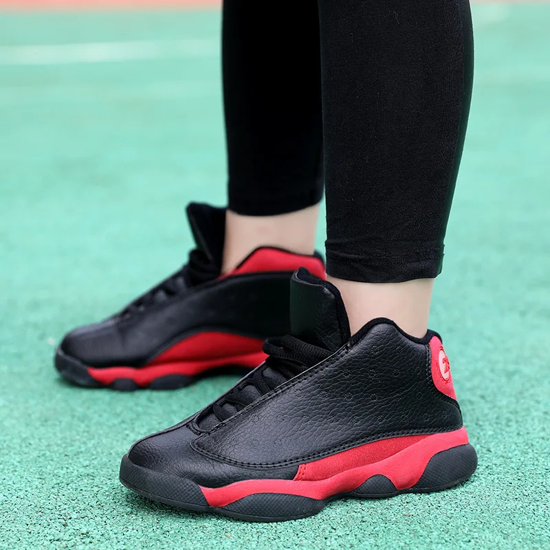 

Spring And Autumn Children Running Shoes-Style Leather BOY'S Shoes Korean-style Casual Sports Shoes Men's Hight-top 19 Generatio