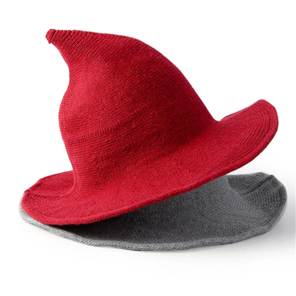 Modern Witch Hat Made From High Quality Sheep Wool Halloween Party Witch Hats US
