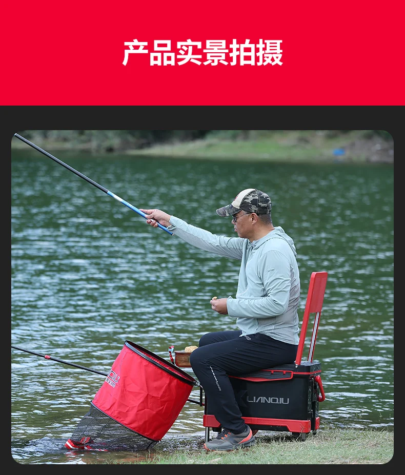 

50 Compartments big Fishing Tackle Box Fish Hooks Baits metal Storage Holder Square Case Pesca Fishing Accessories fishing chair
