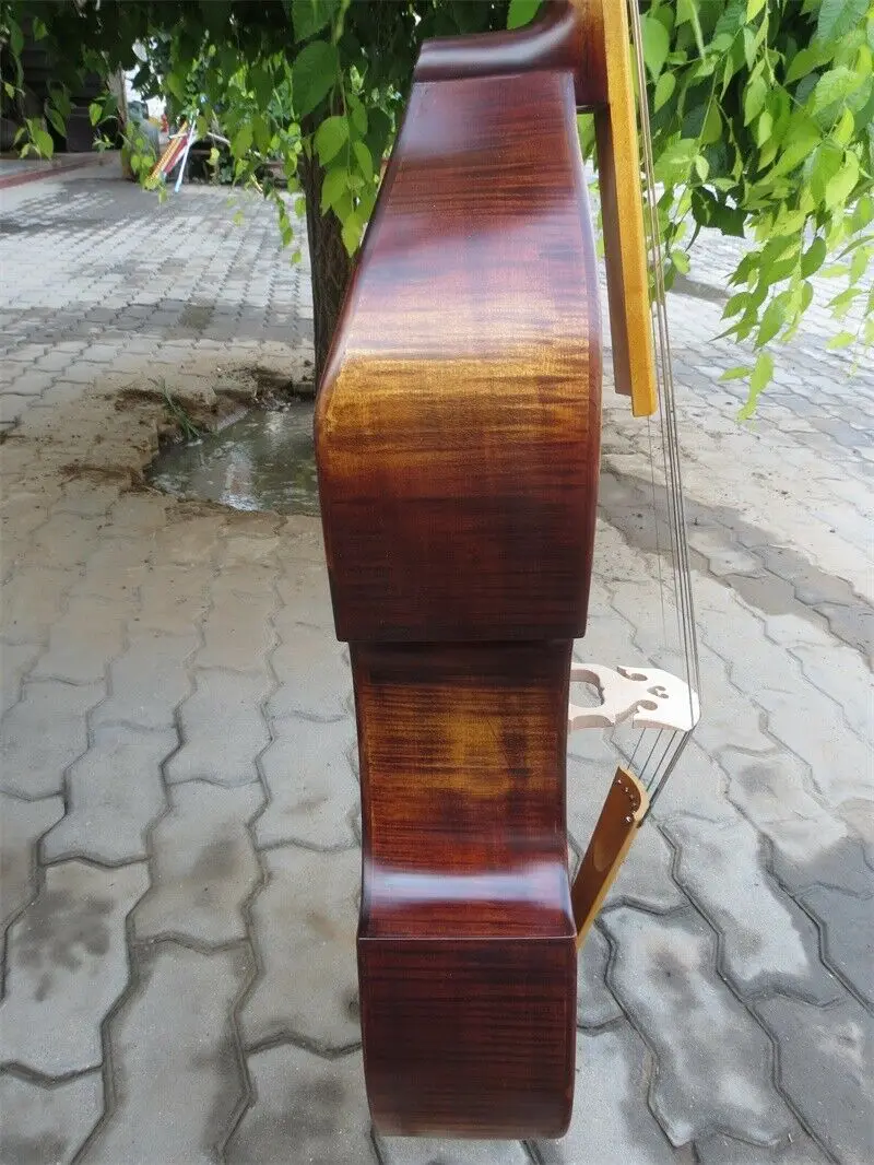 Baroque style SONG maestro 6 strings 25"viola da gamba of one piece back #14159