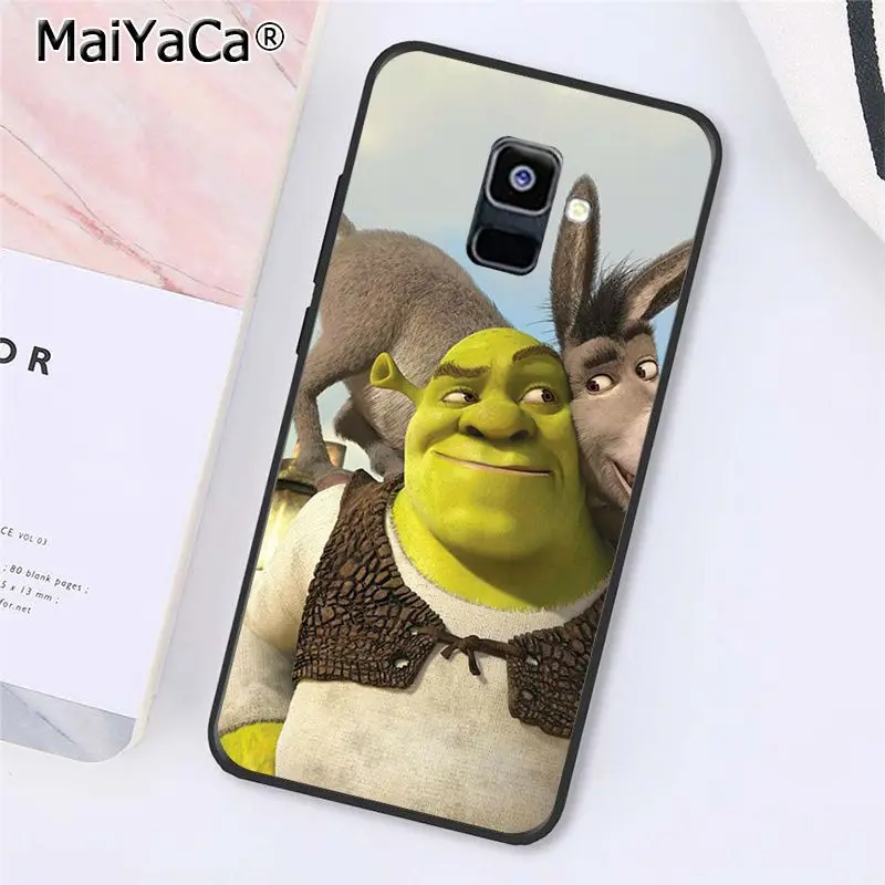 MaiYaCa мультфильм, значок из кинофильма "Шрек" Кун чехол для телефона для samsung Galaxy A7 A8 A6 плюс A9 A50 A70 A20 A30 A40