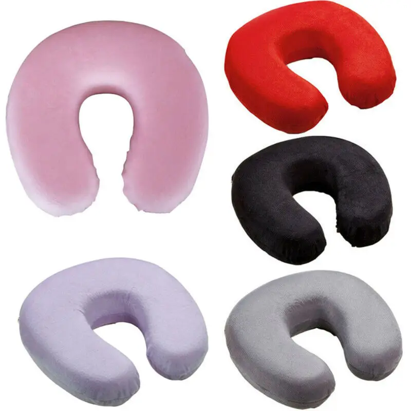 Memory Foam u-образная подушка для шеи поддержки путешествий отдыха головы самолета
