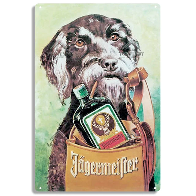 Jagermeister Liqueur Vintage Metal Plaque Retro Alcohol Tin Signs Yege Holy Deer Wine Metal Plate Pub Bar Man Cave Wall Decor 52213