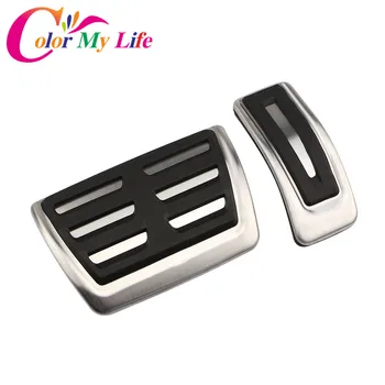 

Color My Life AT Car Gas Fuel Brake Pedals Car Pedal Cover for Audi A4 A4L A5 A6 A6L 2013 - 2017 A7 Q5 RHD Parts Accessories