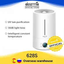Deerma Air Humidifier 5L Germicidal Lamp Digital Screen Display Humidifier Diffuser F628s For Home Appliance Official Store