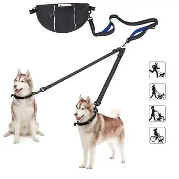 

Adjustable Nylon Dog Leash Double Trickness Running Reflective Safe Walking Training Pet Dog Lead Leash