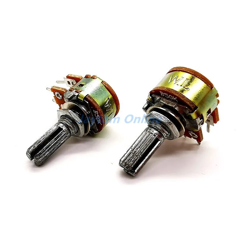 2pcs WH148 1K 10K 20K 50K 100K Shaft Amplifier Dual Stereo Volume 