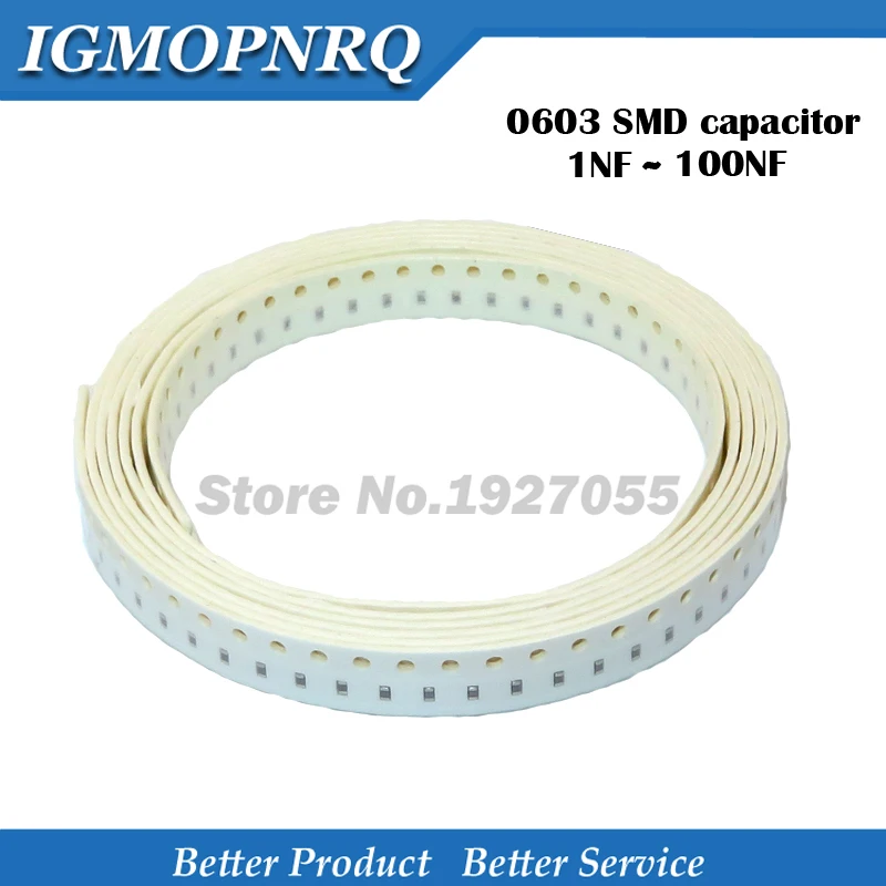 100pcs High quality 1NF 4.7NF 10NF 47NF 100NF X7R Error 10% 50V 0603 104 SMD Ceramic Capacitor Thick Film Chip Multilaye NEW | Электронные