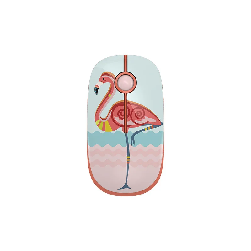 Flamingo Милые животные 2,4G USB Беспроводная мышь игровая мышь для Macbook Pro lenovo Dell hp Asus эргономичная мышь компьютерные мыши для девочек и женщин - Цвет: Flamingo