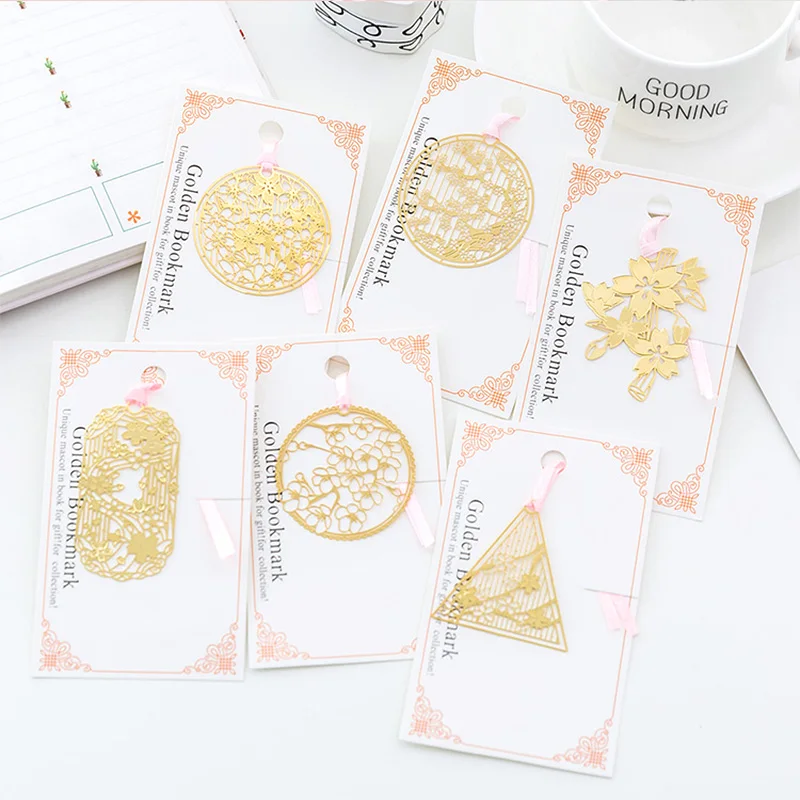 48 шт./лот, пустотелая вишневая Сакура, металлическая Закладка для книг, Kawaii, китайский стиль, Книжная марка, канцелярские принадлежности, подарок, офисные школьные принадлежности