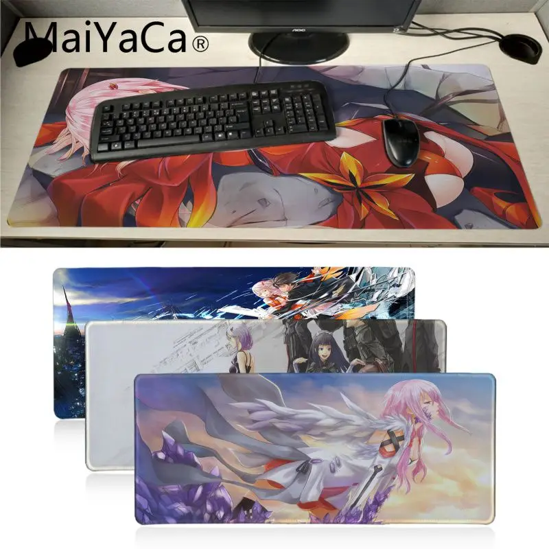 Maiyaca надпись Guilty Crown GC Yuzuriha Inori прочный резиновый коврик для мыши с закругленными
