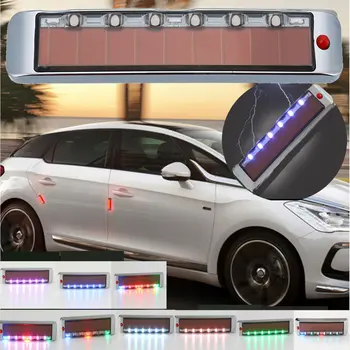 

Wireless Solar Power Car LED Strobe Warning Lights Flash Emergency Side Signal Blinker Signal Alarm Lamp Sensor Security