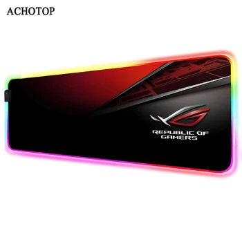 

ROG Player Country RGB Mouse Pad Cool Eye of The Bad Guy LOGO Keyboard Pad Large Mousepad Desk Mat 90x40cm Gaming Accessories