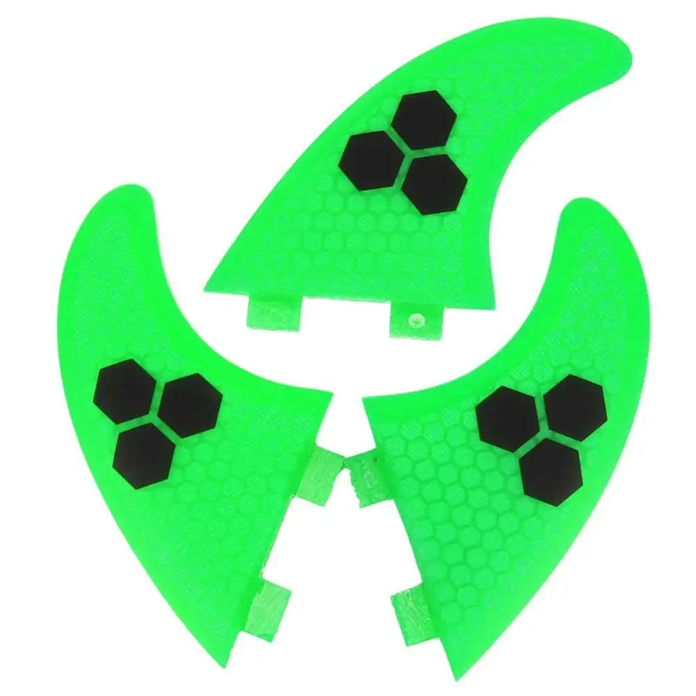 Green 3 шт./костюм трекинговый плавник из стекловолокна для серфинга Skeg Интегральные плавники FCS G3/G5/G7 для КАЯКОВ каноэ гребные лодки Аксессуары - Цвет: Green