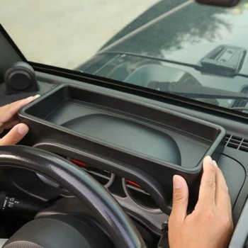 

1pc Storage box Auto Front For Jeep Wrangler JK 2007-10.interior Black