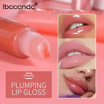 

Lipstick Lip Augmentation Lasting Moisturizing Transparent Tube Jelly Lip Care Makeup Comestics Tools Charming Lip Gloss TSLM1