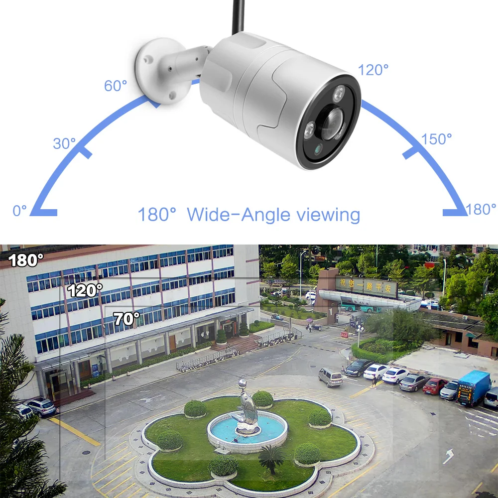  HD 1080P 5MP Bullet IP Camera WIFI Wireless Security CCTV Camera Fisheye Lens 180 Degrees View IR 2 - 33027212066