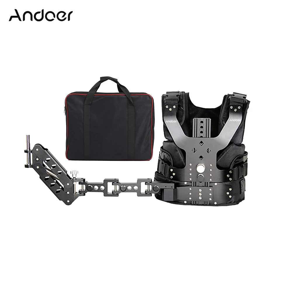 

Andoer B200-C1 Pro Video Studio Photography Aluminum Alloy Load Vest Rig 16mm Damping Arm Support Shoulder Stabilization