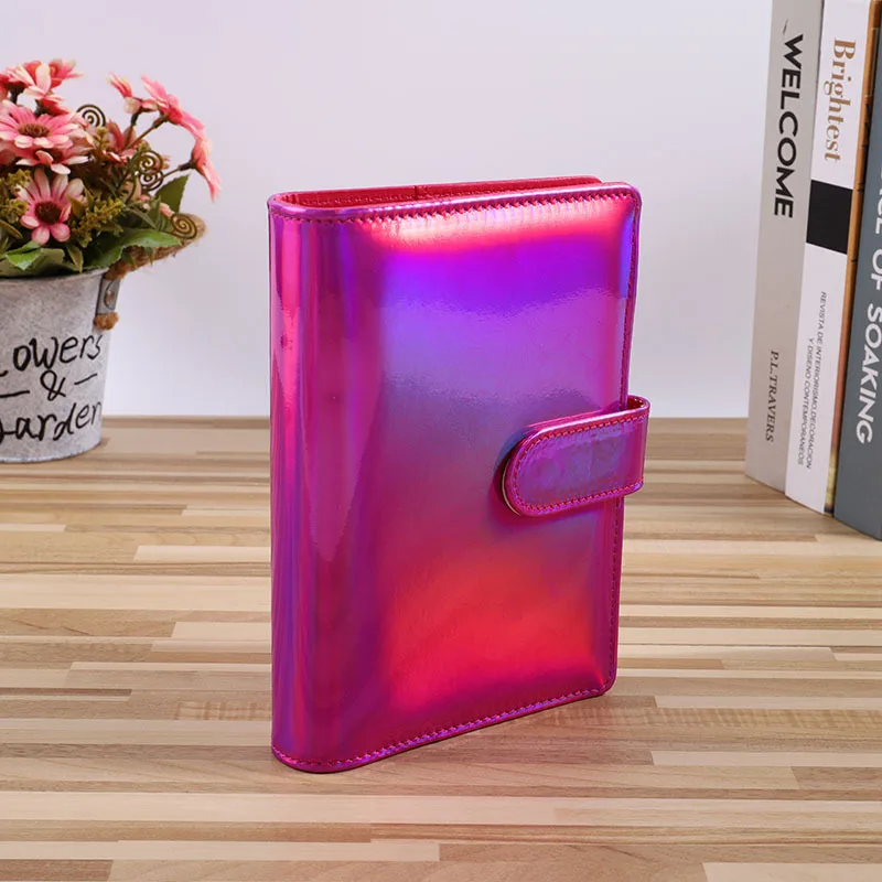 A5 A6 Laser Glitter Notebook Notizblock Rosa Kawaii Planer Scrapbook Geschenk Soft Cover Kreative Schule Liefert Journal Tagebuch – Detail 6