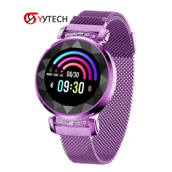 

SYYTECH 2020 New Fashion Ladies SL08 Smart Watch Heart Rate Blood Pressure Monitoring Sports Waterproof Smart Bracelet Wristband