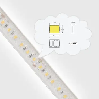 

[Seven Neon]DC24V 24W 22-24LM tube waterproof 120led/M Anti-vertigo lamp high brightness led SMD 2835 flexible led smd strip