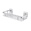 Shelf Shower Shelf Adhesive Aluminum Shower Caddy For Shampoo Holder Kitchen Rack Storage Organizer No Drilling Rectangle Wall M 1