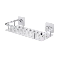 Shelf Shower Shelf Adhesive Aluminum Shower Caddy For Shampoo Holder Kitchen Rack Storage Organizer No Drilling Rectangle Wall M 1