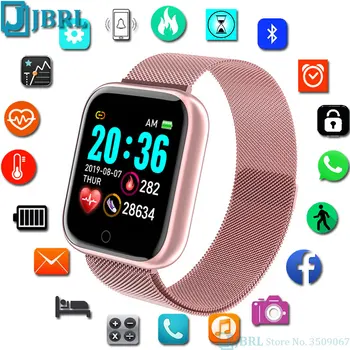 

New 2020 Smart Watch Men Women Smartwatch Electronics Smart Clock For Android IOS Fitness Tracker Square Bluetooth Smart-watch
