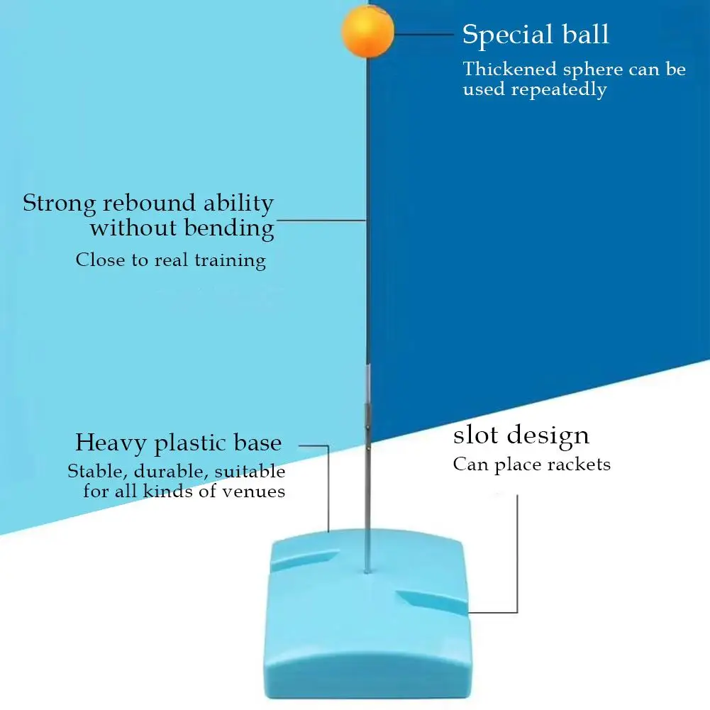 Портативный Настольный теннис тренер Пинг Понг Мяч ракетки для настольного тенниса с мягким голенищем тренажер Эластичность для Пижама-комбинезон для детей, пинг понг практики