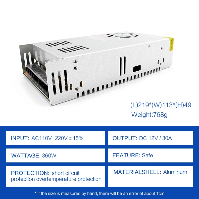 AC110V 240V DC Светодиодный источник питания AC 5 12 24 V 36 48 2A 3A 5A 10A светодиодный драйвер