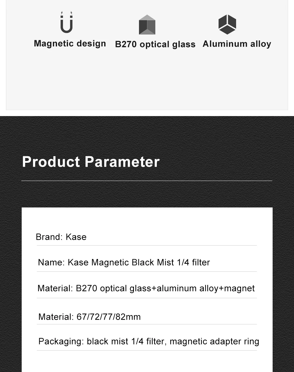 返品 交換 無期限保証で Kase 磁気吸引フィルター1 4 72 77 mm ケアミラー67 ソフト効果 コーヒー用 上質 New Spirit Org Il