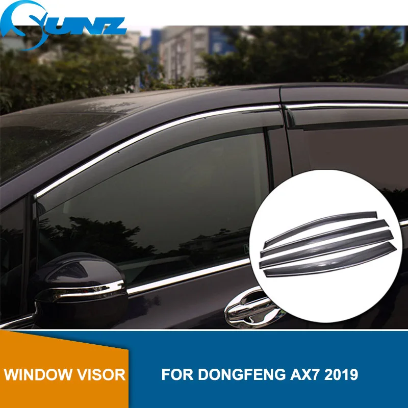 Дым Автомобильные Боковые оконные дефлекторы для DONGFENG AX7 2019 солнцезащитный