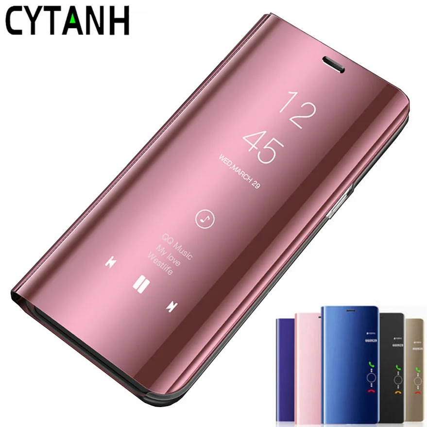 Mirror View Smart Flip Case For Huawei P20 Lite Luxury original Magnetic fundas huawai P 20 P20Lite ANE-LX1 ANE LX1 Phone Cover | Мобильные