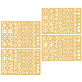 

4pcs Window Sticker Snowflake Sticker Christmas Sticker Christmas Wall Sticker