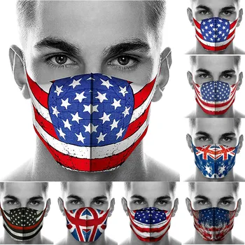 

1Pcs Anti Dust Flag maschere Running And FitnessFace Cover for Men Women Quick-drying Comfortable mascaras Toiletry Kits