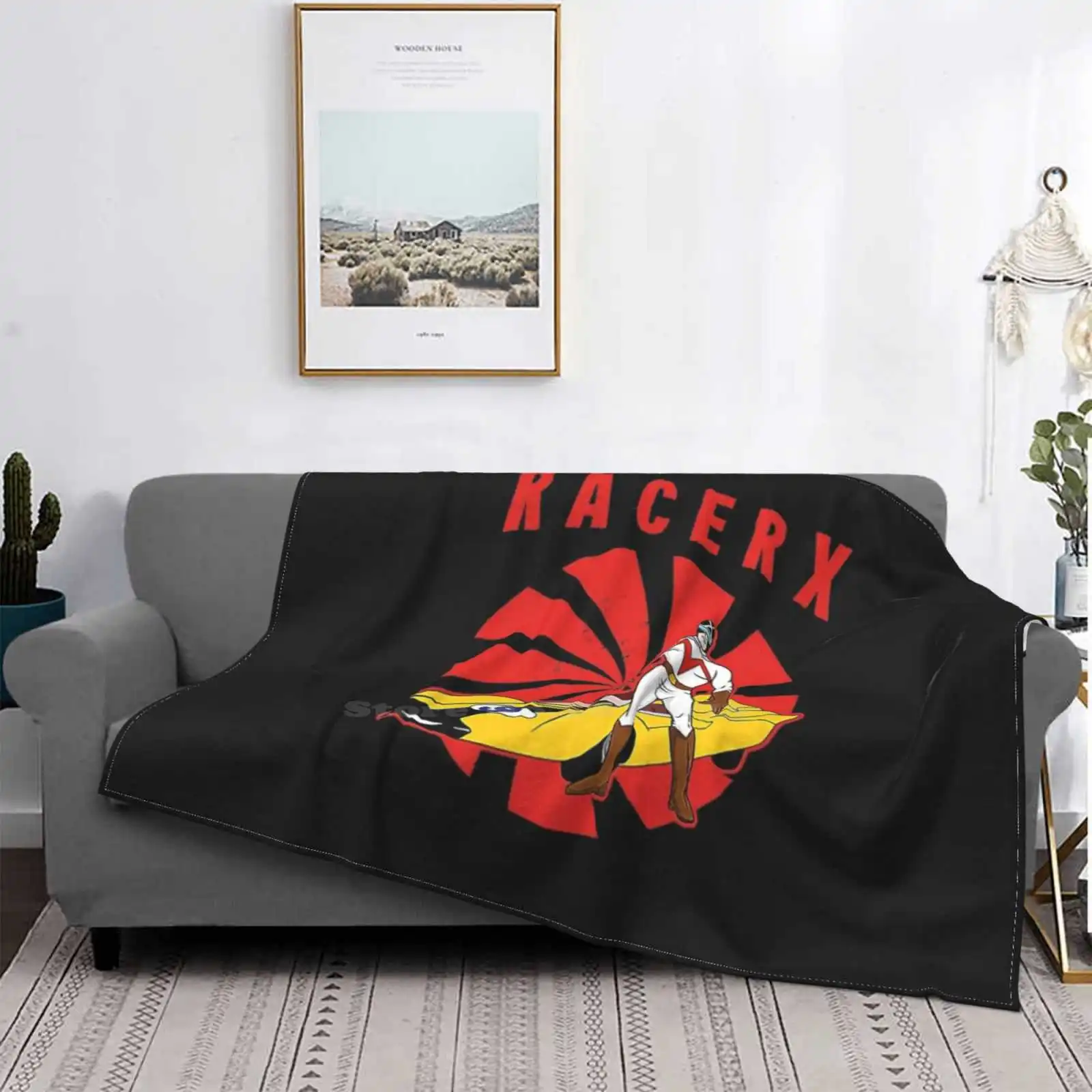 Retro Racer X Nuovo Arrivo Moda Per Il Tempo Libero Coperta Di Flanella Calda Speed Racer Car Comics Go Speed Racer Go Heart Mach 5 Retro