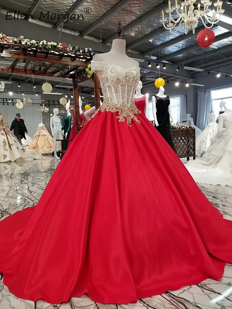 Красные сексуальные платья выпускного вечера Длинные для женщин Bestidos de gala 2019 кружевные бусины вечернее платье без Плеч вечерние бальные