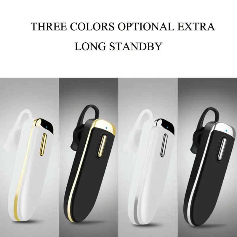2019 New Wireless Earphone Bluetooth Headset Business Long standby Headphone Hands Free Earpiece For iPhone Android iOS Samsung |