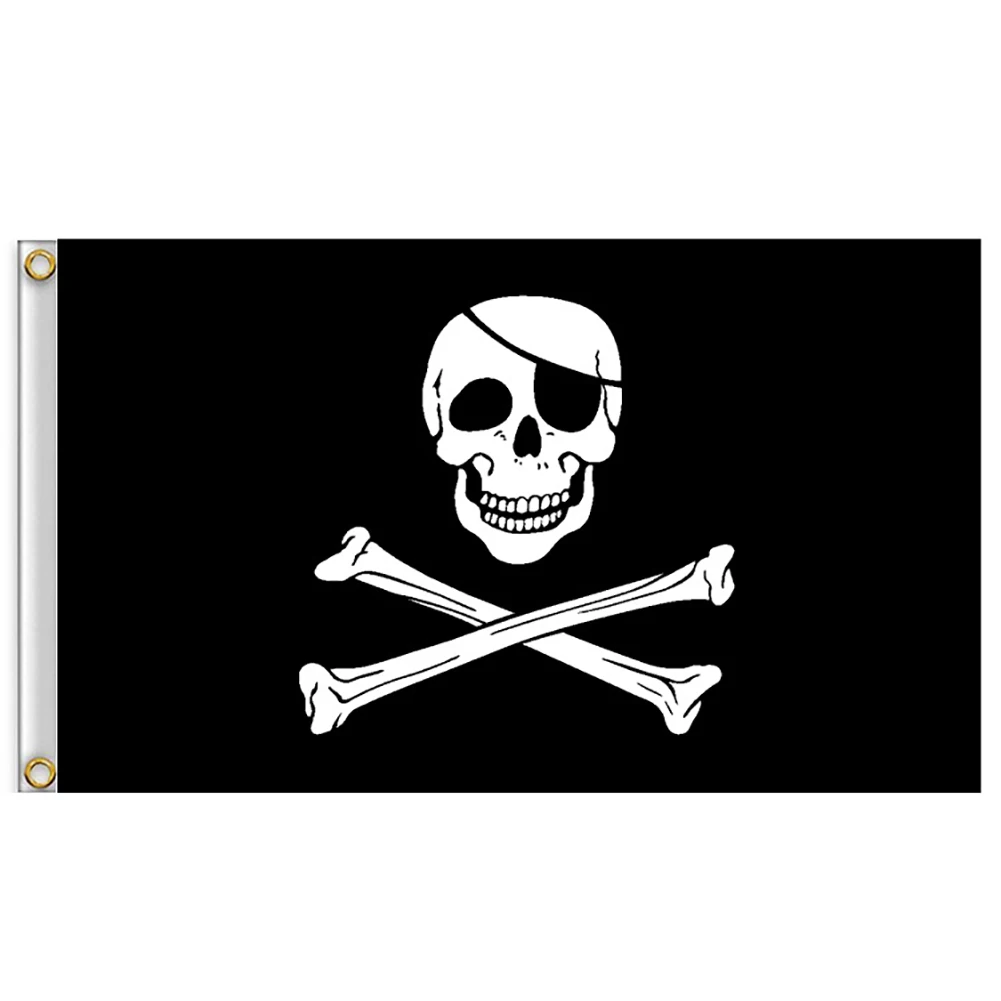 Pirate Flag 60x90cm Calico Flag Skull Flag Polyester Banner Flags And Banners Home Decor Fade Resistant Jolly Roger Flag Decor