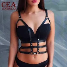 Сексуальные модные кожаные подвязки, сексуальные подвязки для груди, утягивающие, пояс для тела, панк готический сексуальный бюстгальтер, связывание, кожаные поясные ремни