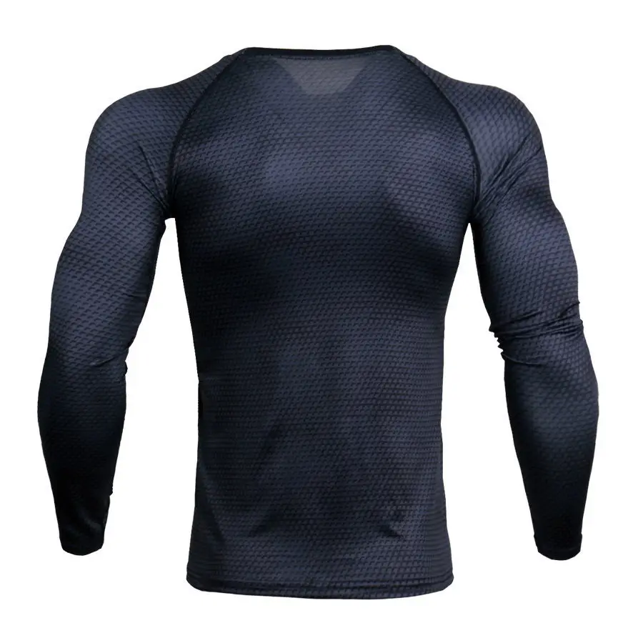 2019 rashguard компрессионные для ММА костюмы Топы И Футболки Базовый Слой Леггинсы мужское термобелье Кроссфит, бодибилдинг футболка