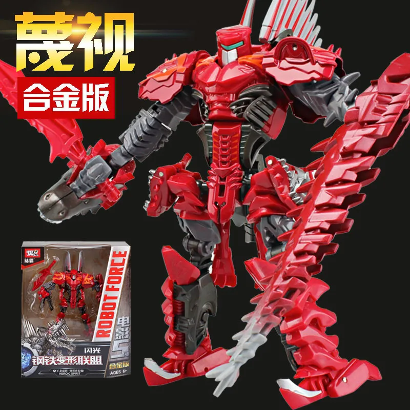 

Wei jiang Alloy Version of Transformation Toy Jingang 5 Robot T-Rex Dinosaur Original Movie