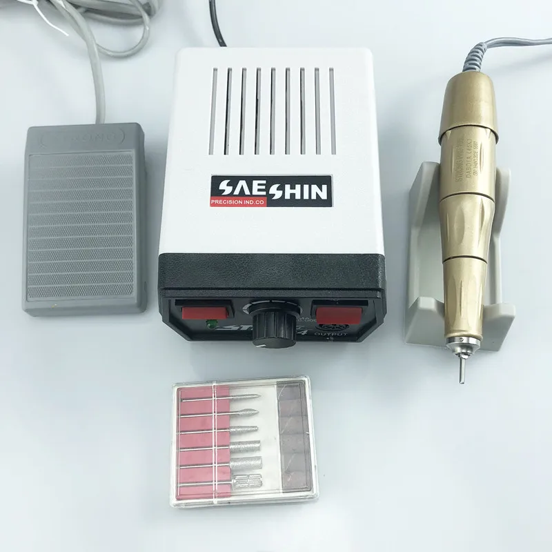 65W 45000RPM Strong 210 204 SILVER PRO105L Electric Nail Drills Machine Manicure Pedicure File Bits Nails sculpture polish 2