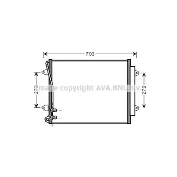 

Condenser VAG PASSAT 2.0-3.6 FSI 05 AVA QUALITY COOLING VNA5226D