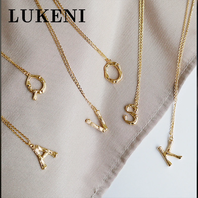 Alphabet Pendant Necklace Silver Exquisite Necklace Simple Ladies Party Jewelry Necklace Ladies Exquisite Wild Popular Necklace Chain Necklaces Aliexpress