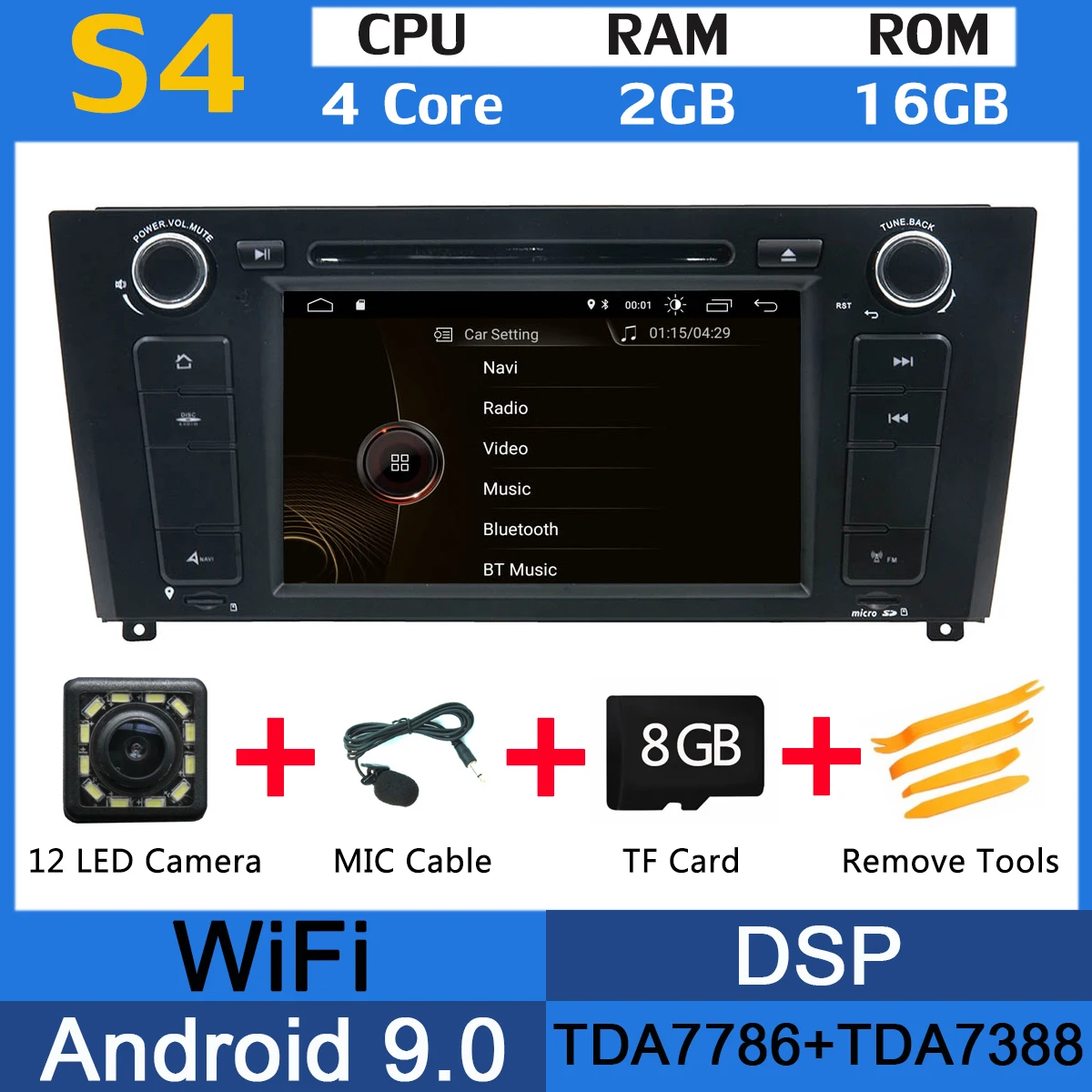 PX6 4G+ 64G авто радио Android 9,0 для BMW 1 серии E81 E82 E88 автомобильный DVD мультимедийный плеер gps навигация DVR CarPlay DSP стерео - Цвет: MTK