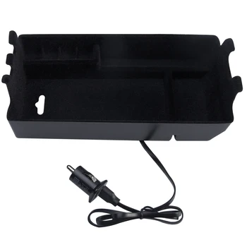 

Anti-scratch Fast Storage Case Auto Simple Mobile Phone Card Slot Classify Modern Wireless Charger Car Armrest For Benz E Class