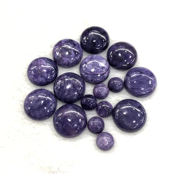 

Wholesale 5ps/lot Natural Charoite Bead cabochon,8mm 10mm 12mm 15mm 18mm 20mm Round Gem Stone Cabochon,Jewelry Ring Face