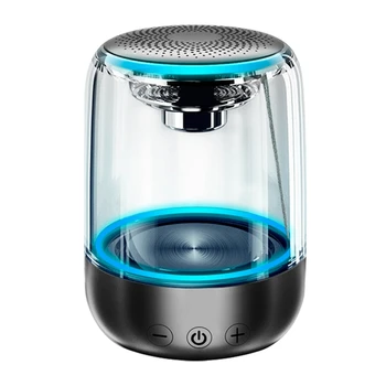 

C7 Transparent crystal Bluetooth speaker Colorful atmosphere light emitting Bluetooth speaker TWS